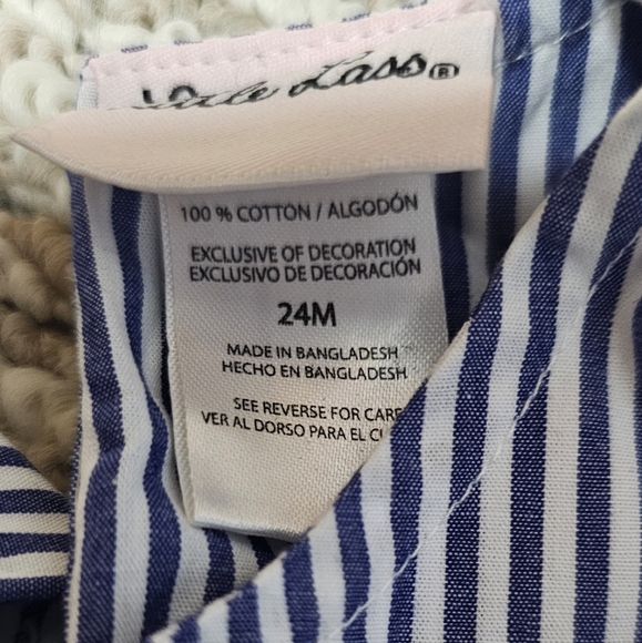 Girls striped floral shirt - Picture 3 of 4